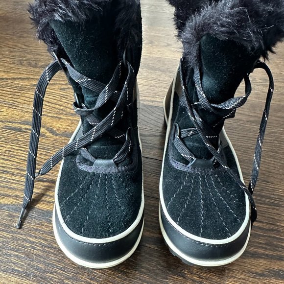 Sorel Tivoli Black & White Ankle Boots - Women's Size 6.5 - Never Worn - Picture 2 of 5